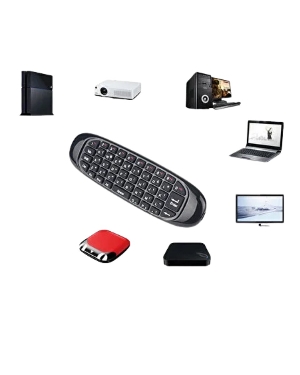 Android TV ve PC Uyumlu Kablosuz Hava Fareli Kumanda Android TV ve PC Uyumlu Kablosuz Hava Fareli Kumanda