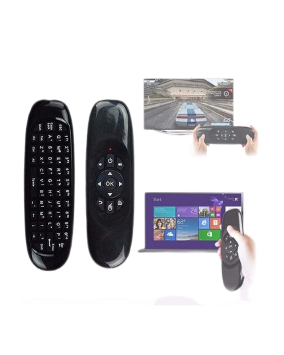 3’ü 1 Arada Kablosuz Hava Mouse Mini Klavye Kumanda 3’ü 1 Arada Kablosuz Hava Mouse Mini Klavye Kumanda