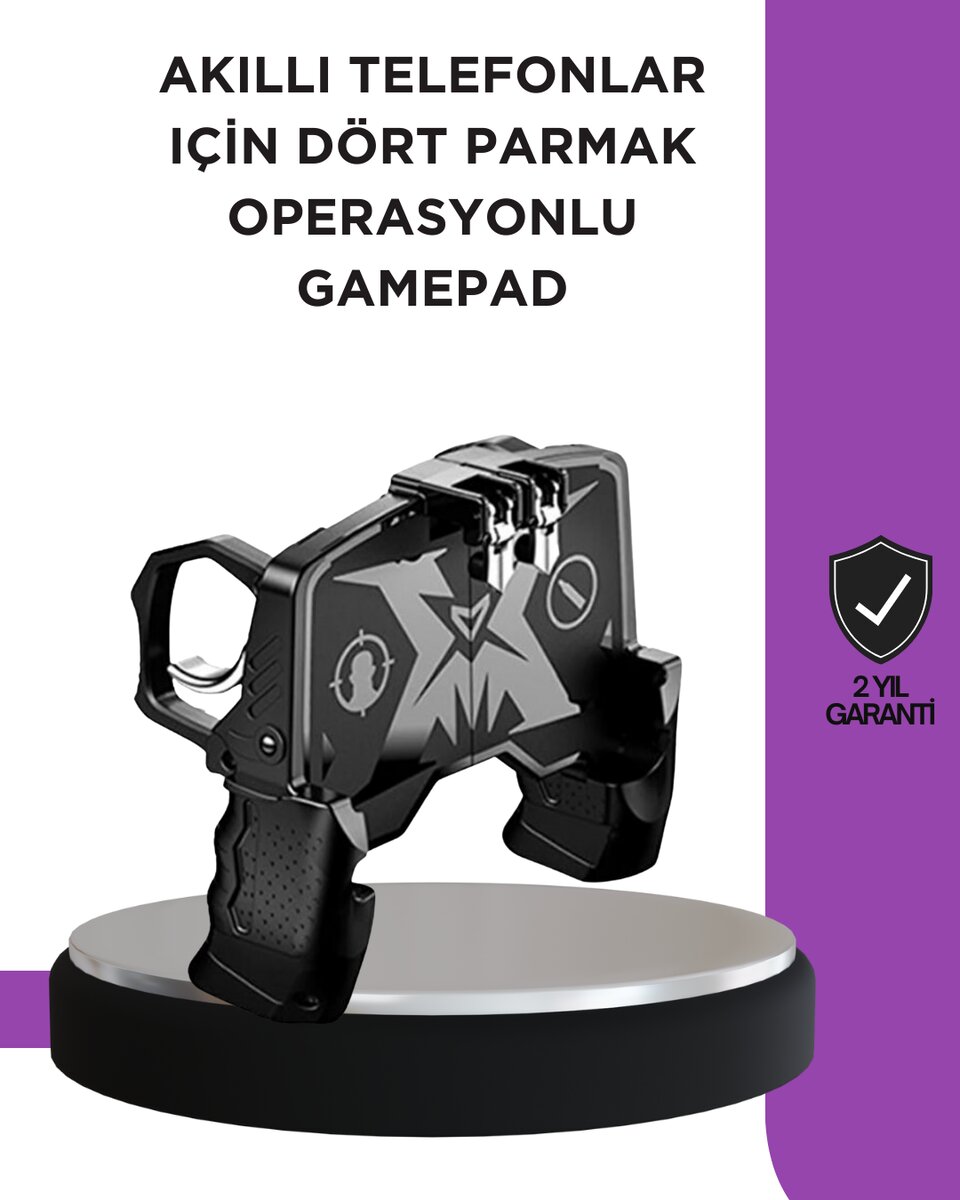 Tetikli Mobil Gamepad Ergonomik Kavramalı Oyun Aparatı Tetikli Mobil Gamepad Ergonomik Kavramalı Oyun Aparatı