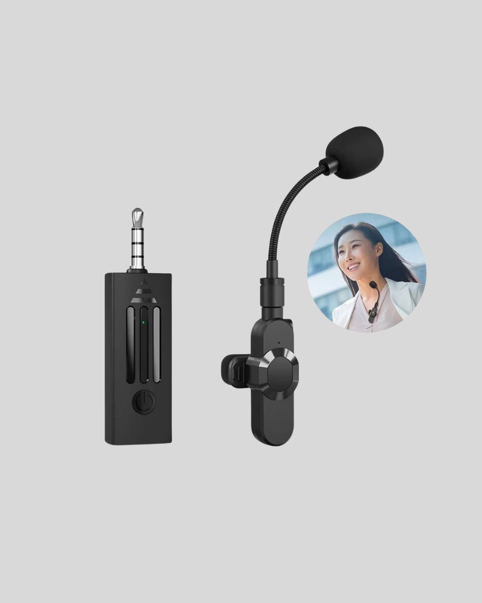 Bluetooth 5.2 Kablosuz Mikrofon – 360° Ses Algılama, Gürültü Engelleme, 4 Saat Çalışma Bluetooth 5.2 Kablosuz Mikrofon – 360° Ses Algılama, Gürültü Engelleme, 4 Saat Çalışma
