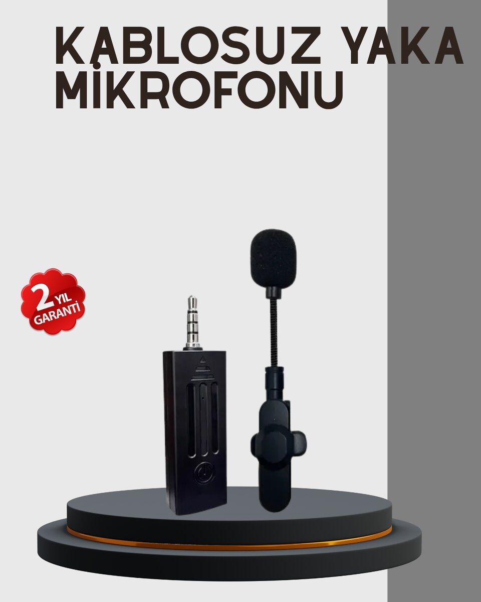 Kablosuz Profesyonel Mikrofon – 360° Ses Yakalama, 60 m Menzil, Gürültü Engelleyici Kablosuz Profesyonel Mikrofon – 360° Ses Yakalama, 60 m Menzil, Gürültü Engelleyici