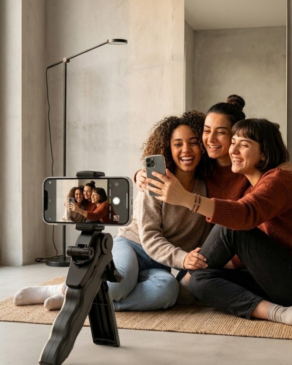 Mini Telefon Tripodu Ayarlanabilir Telefon Standı Vlog ve Fotoğraf Çekim Aparatı Mini Telefon Tripodu Ayarlanabilir Telefon Standı Vlog ve Fotoğraf Çekim Aparatı