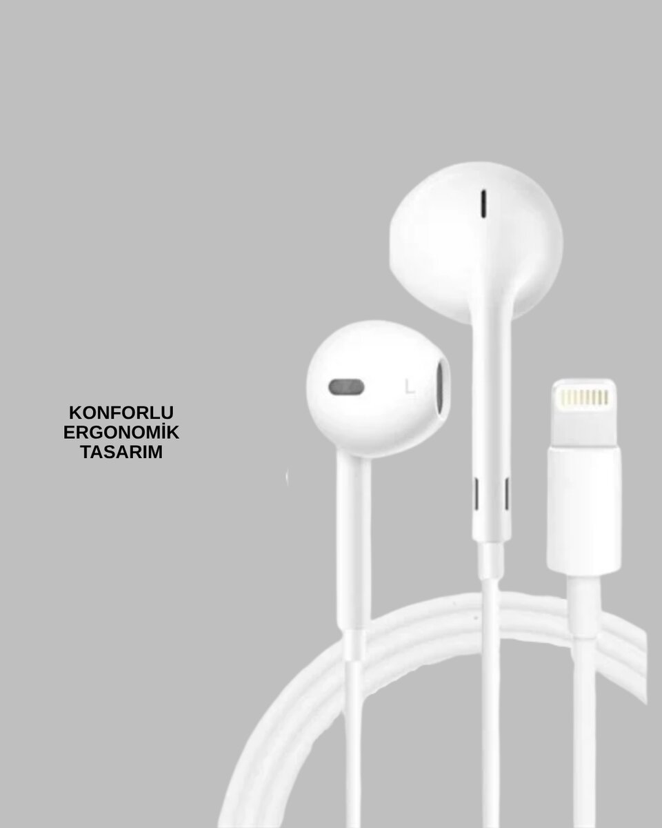 Yüksek Ses Kaliteli Mikrofonlu Kablolu Kulak İçi Kulaklık Yüksek Ses Kaliteli Mikrofonlu Kablolu Kulak İçi Kulaklık