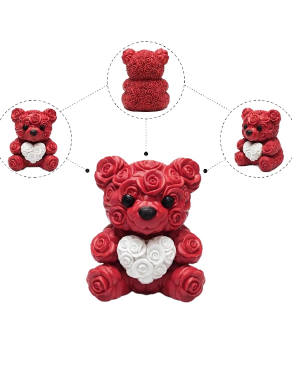 10cm 3D Özel Baskı Kalpli Ayıcık Romantik Hediye Objesi 10cm 3D Özel Baskı Kalpli Ayıcık Romantik Hediye Objesi