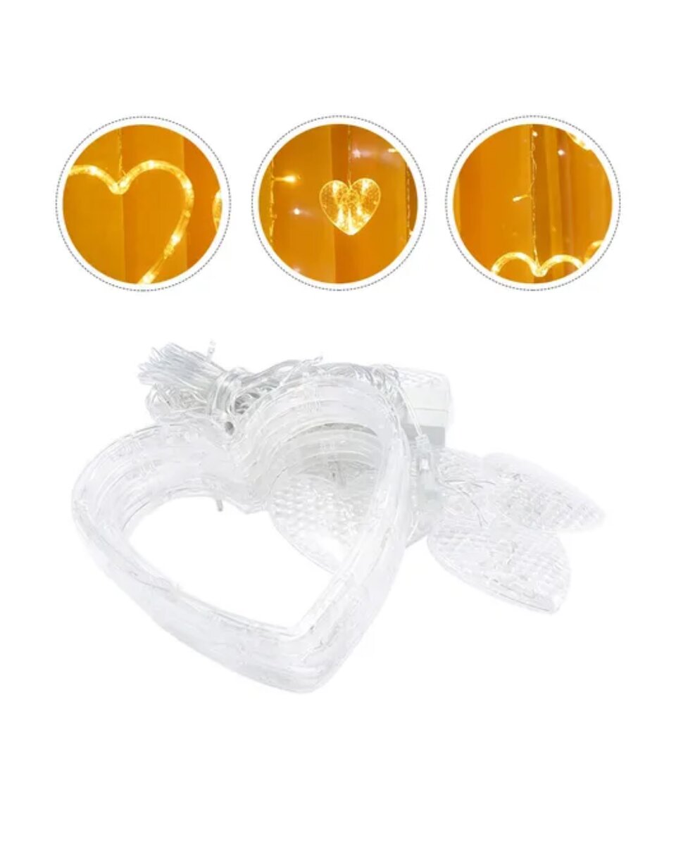 Kalp Şeklinde LED Neon Işık Dekoratif Romantik Oda ve Duvar Lambası