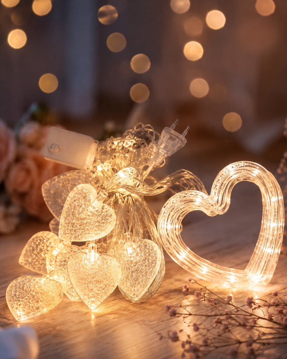 LED Kalp Neon Lamba Dekoratif Romantik Gece ve Ortam Işığı LED Kalp Neon Lamba Dekoratif Romantik Gece ve Ortam Işığı