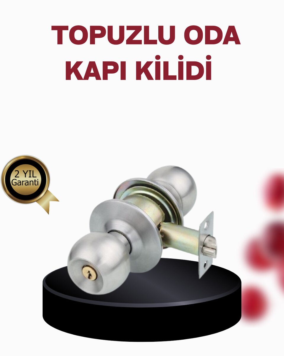 Paslanmaz Çelik Dayanıklı Topuzlu Kapı Kilidi Paslanmaz Çelik Dayanıklı Topuzlu Kapı Kilidi