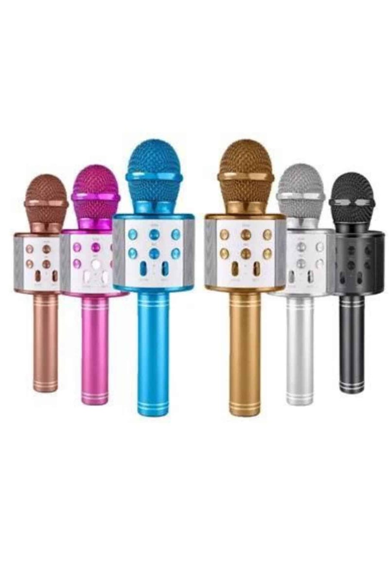 Bluetooth Hoparlör USB AUX SD Kart Kaoroke Mikrofon Uzun Pil Ömrü Bluetooth Hoparlör USB AUX SD Kart Kaoroke Mikrofon Uzun Pil Ömrü