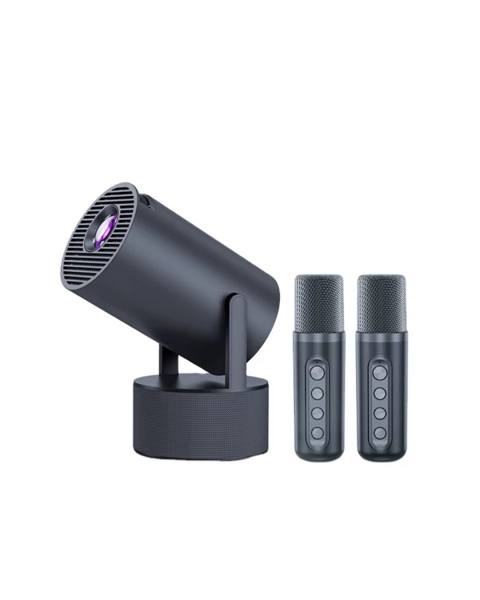 Akıllı Projeksiyon Cihazı Karaoke Mikrofonlu 1080P Android Akıllı Projeksiyon Cihazı Karaoke Mikrofonlu 1080P Android