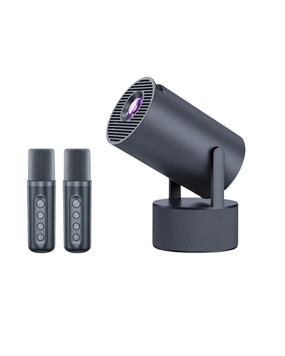 Akıllı Projeksiyon Cihazı Karaoke Mikrofonlu 1080P Android Akıllı Projeksiyon Cihazı Karaoke Mikrofonlu 1080P Android