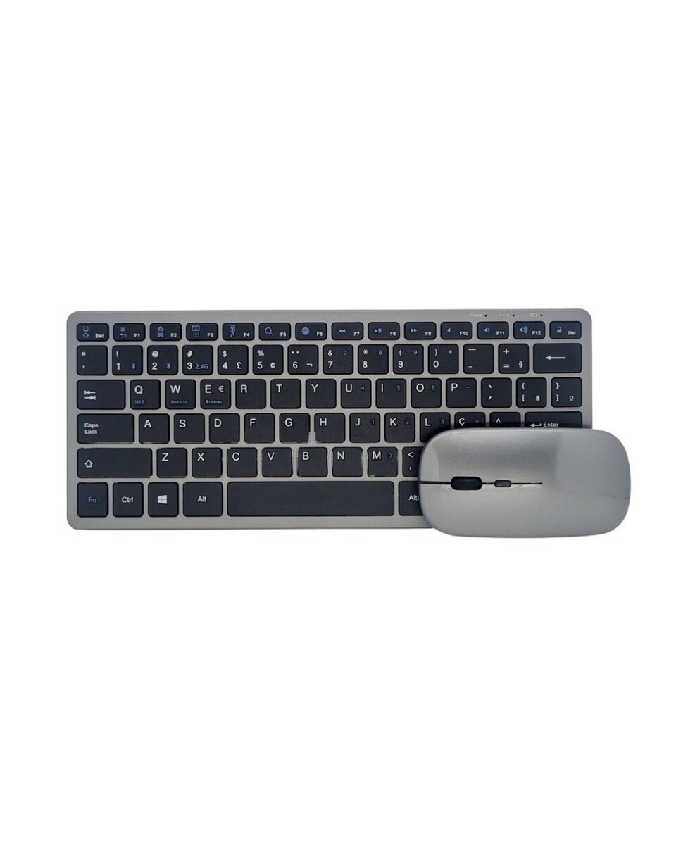Kablosuz Bluetooth Klavye Mouse Seti Şarjlı Tablet Laptop Uyumlu