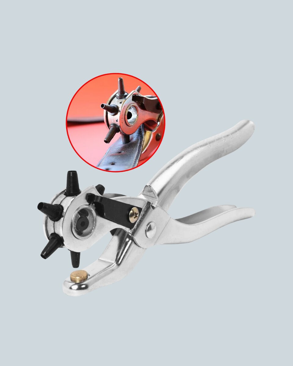 Metal Gövdeli Ayarlanabilir Deri Delme Pensesi 2.5–5 mm Delik Açma Aracı Metal Gövdeli Ayarlanabilir Deri Delme Pensesi 2.5–5 mm Delik Açma Aracı