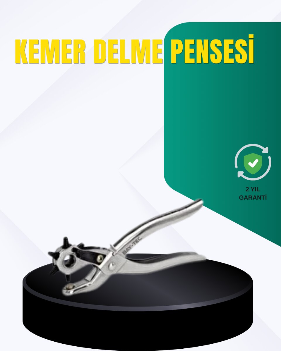 Metal Gövdeli Ayarlanabilir Deri Delme Pensesi 2.5–5 mm Delik Açma Aracı Metal Gövdeli Ayarlanabilir Deri Delme Pensesi 2.5–5 mm Delik Açma Aracı