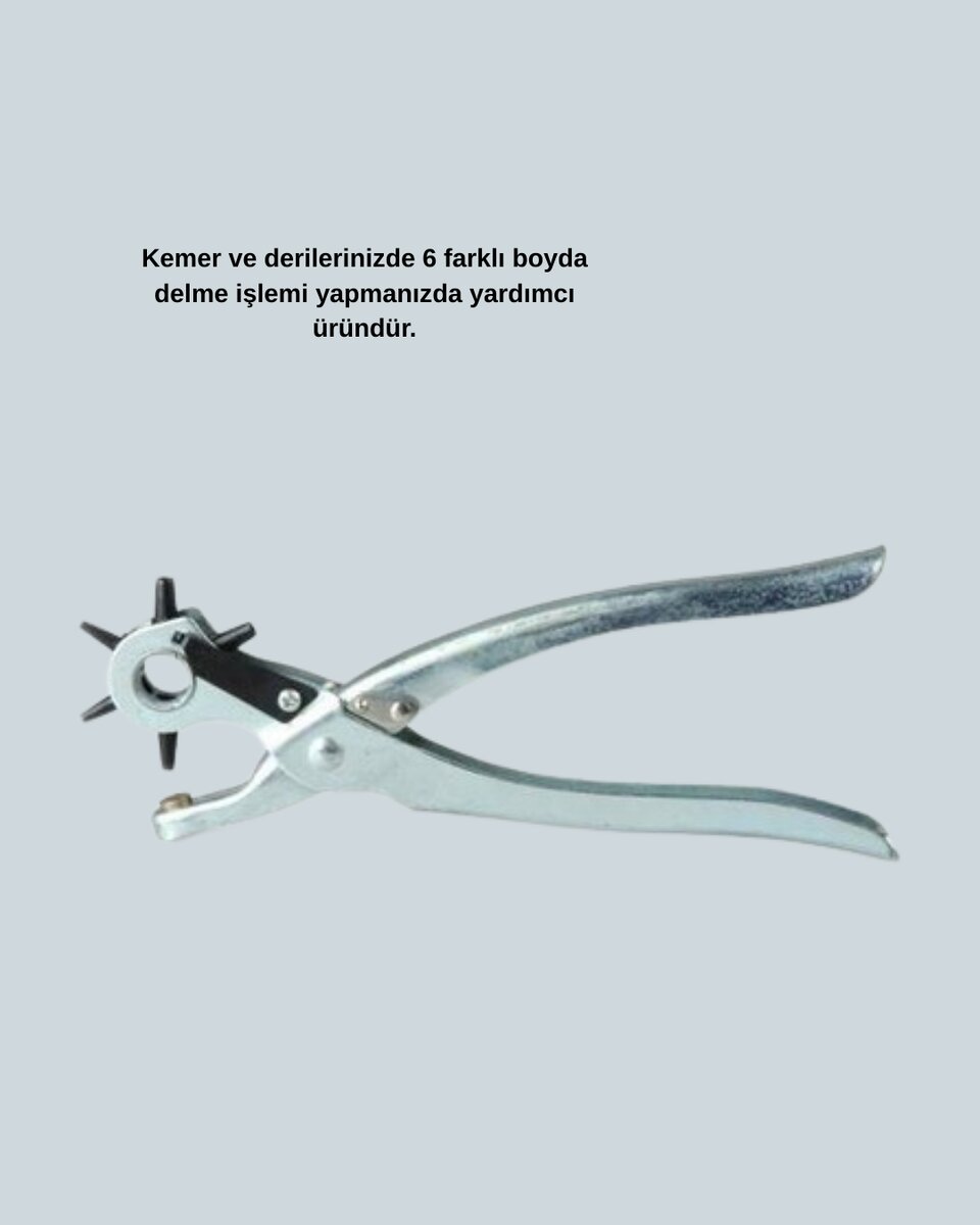 Metal Gövdeli Ayarlanabilir Deri Delme Pensesi 2.5–5 mm Delik Açma Aracı Metal Gövdeli Ayarlanabilir Deri Delme Pensesi 2.5–5 mm Delik Açma Aracı
