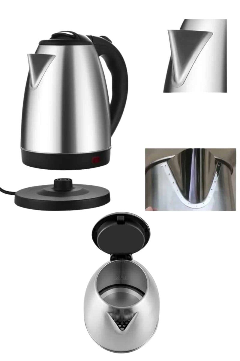 Elektrikli Paslanmaz Çelik Su Isıtcı Çelik Kettle 1.8 Lt. Uzun Ömürlü Elektrikli Paslanmaz Çelik Su Isıtcı Çelik Kettle 1.8 Lt. Uzun Ömürlü