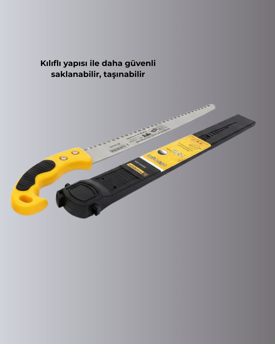 Kılıflı Budama Bahçe Testeresi 270 mm Düz Bıçaklı