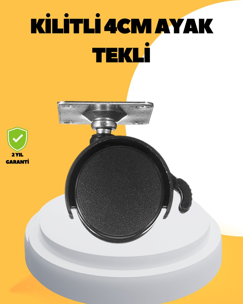 4 cm Kilitli Mobilya Tekerleği Tekli Sessiz ve Dayanıklı 4 cm Kilitli Mobilya Tekerleği Tekli Sessiz ve Dayanıklı