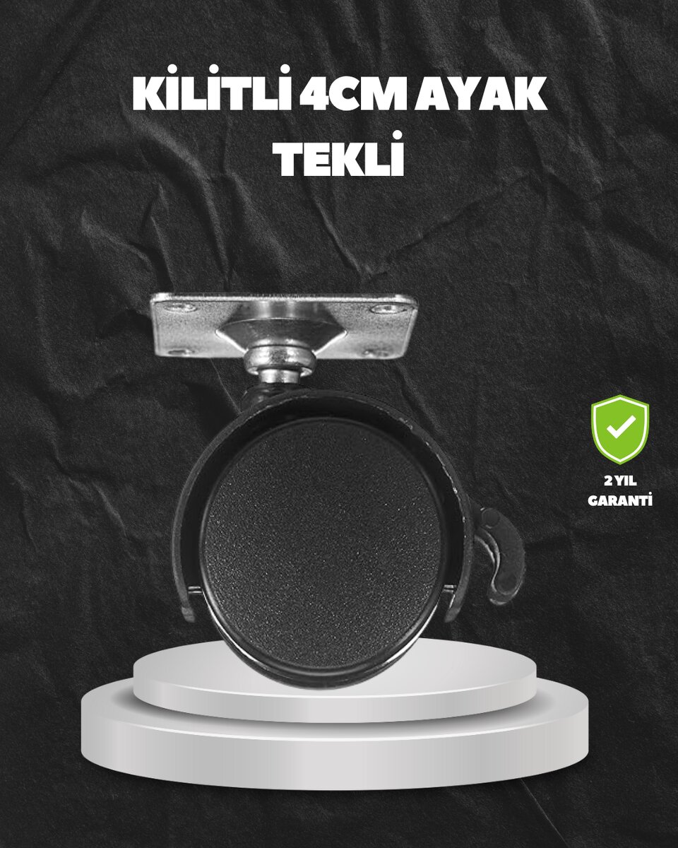 Kilitli 4 cm Evrensel Tekerlek Ayak Tek Adet Kilitli 4 cm Evrensel Tekerlek Ayak Tek Adet