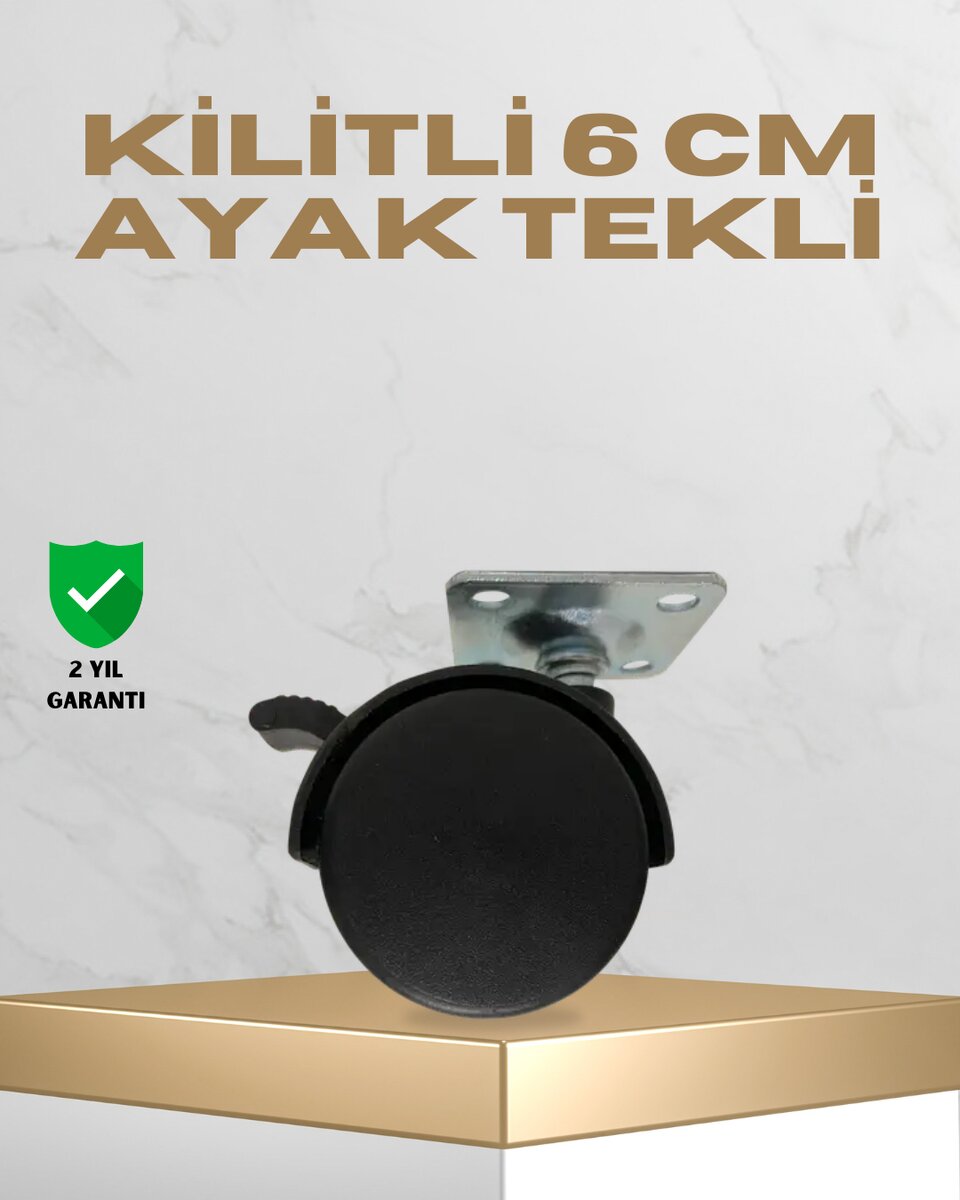 Sehpa ve Masa İçin 6 cm Kilitli Ayak Sehpa ve Masa İçin 6 cm Kilitli Ayak