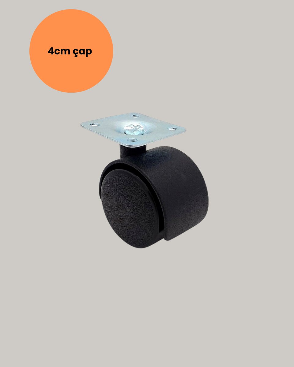 Sehpa ve Ekipmanlar İçin Kilitsiz 4 cm Ayak 4’lü Sehpa ve Ekipmanlar İçin Kilitsiz 4 cm Ayak 4’lü