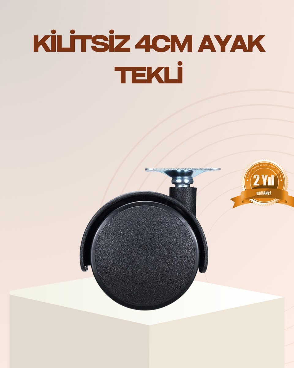 4 cm Kilitsiz Mobilya Ayağı Tekli Kolay Dönen Masa ve Sehpa Ayağı 4 cm Kilitsiz Mobilya Ayağı Tekli Kolay Dönen Masa ve Sehpa Ayağı