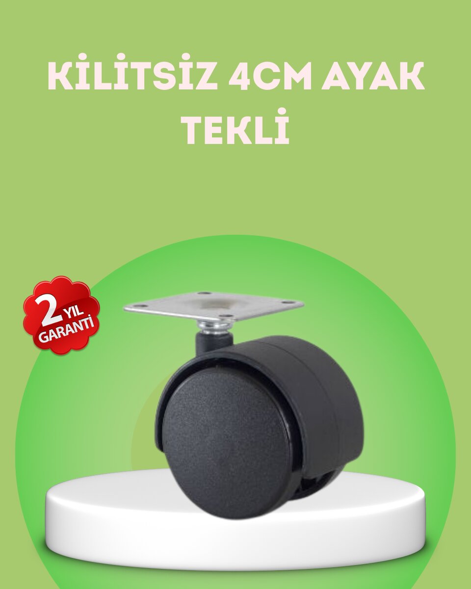 Kilitsiz 4 cm Mobilya Ayağı Tek Adet Pratik ve Dayanıklı Kilitsiz 4 cm Mobilya Ayağı Tek Adet Pratik ve Dayanıklı