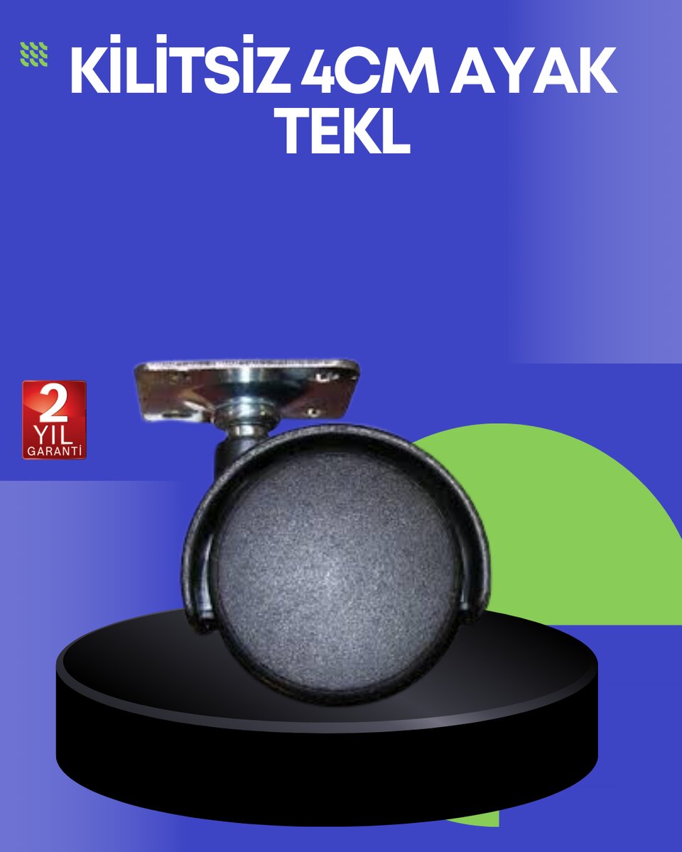 Sehpa ve Ekipmanlar İçin 4 cm Kilitsiz Ayak Tekli Sehpa ve Ekipmanlar İçin 4 cm Kilitsiz Ayak Tekli