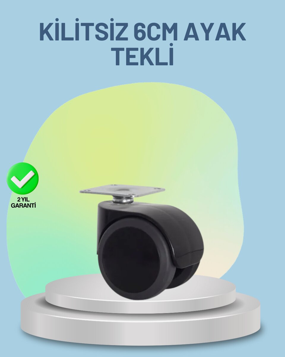 Mobilya Tekerleği 6 cm Kilitsiz Tekli Satış Mobilya Tekerleği 6 cm Kilitsiz Tekli Satış