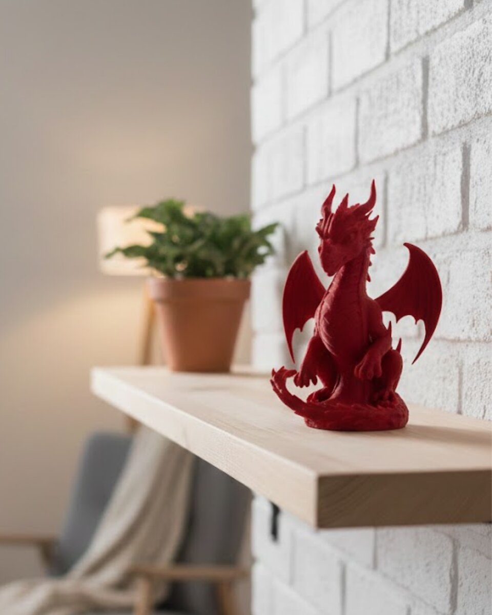 12 cm Kırmızı Ejderha Figürü Koleksiyonluk Dekoratif Biblo 12 cm Kırmızı Ejderha Figürü Koleksiyonluk Dekoratif Biblo