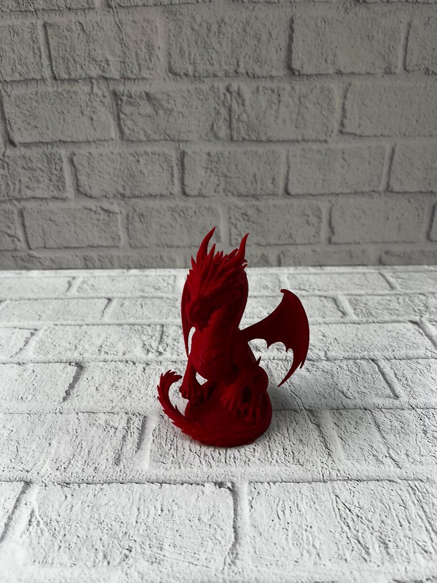 Kırmızı Ejderha Biblo 12 cm Dekoratif Fantastik Obje Hediyelik Süs Eşyası