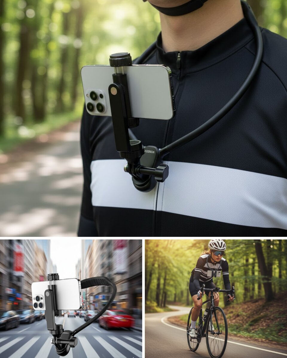 Dayanıklı Metal Destekli Boyun Telefon Tutucu Seyahat ve Spor Kullanım Dayanıklı Metal Destekli Boyun Telefon Tutucu Seyahat ve Spor Kullanım