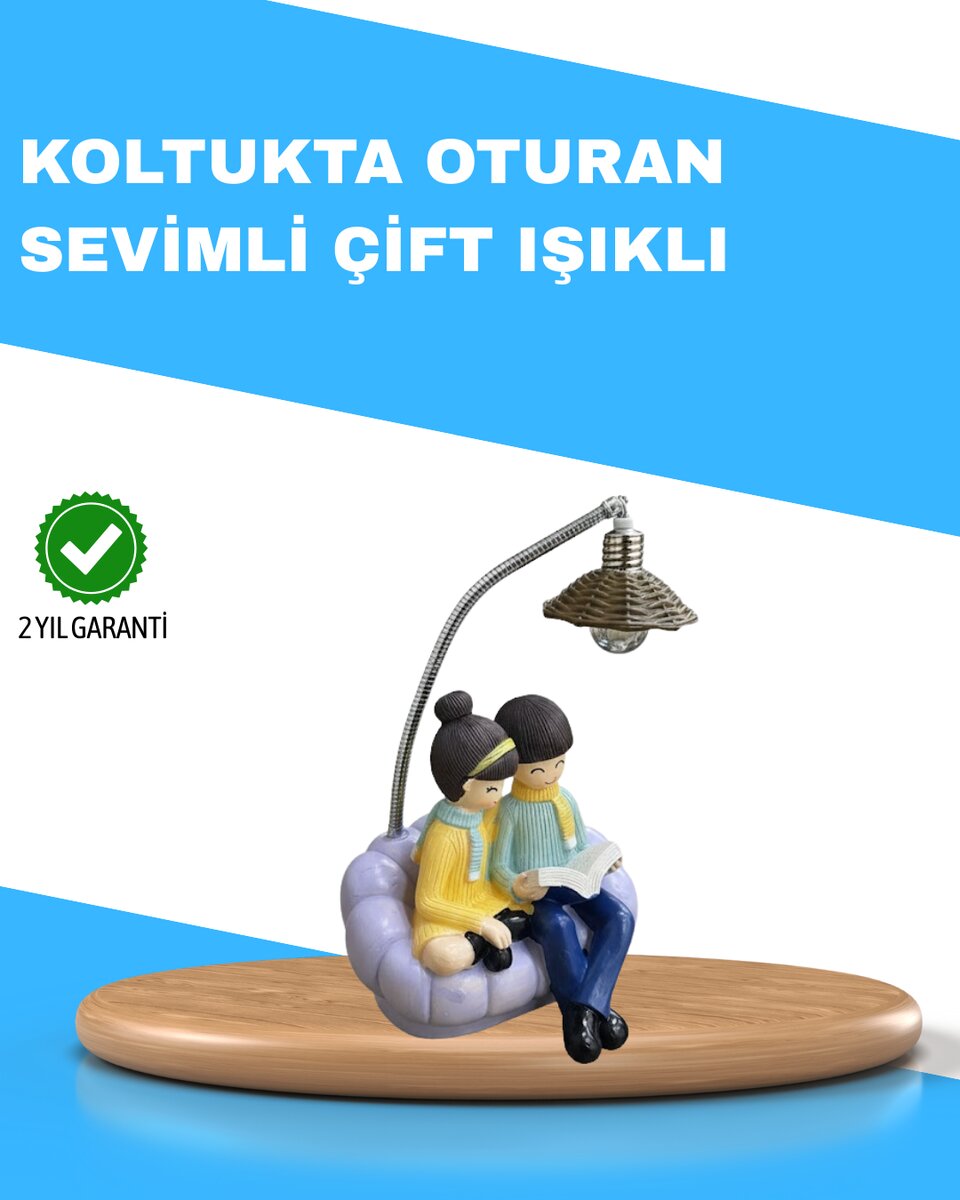 Romantik Çift Temalı Dekoratif Masa Lambası Yumuşak LED Işık Romantik Çift Temalı Dekoratif Masa Lambası Yumuşak LED Işık