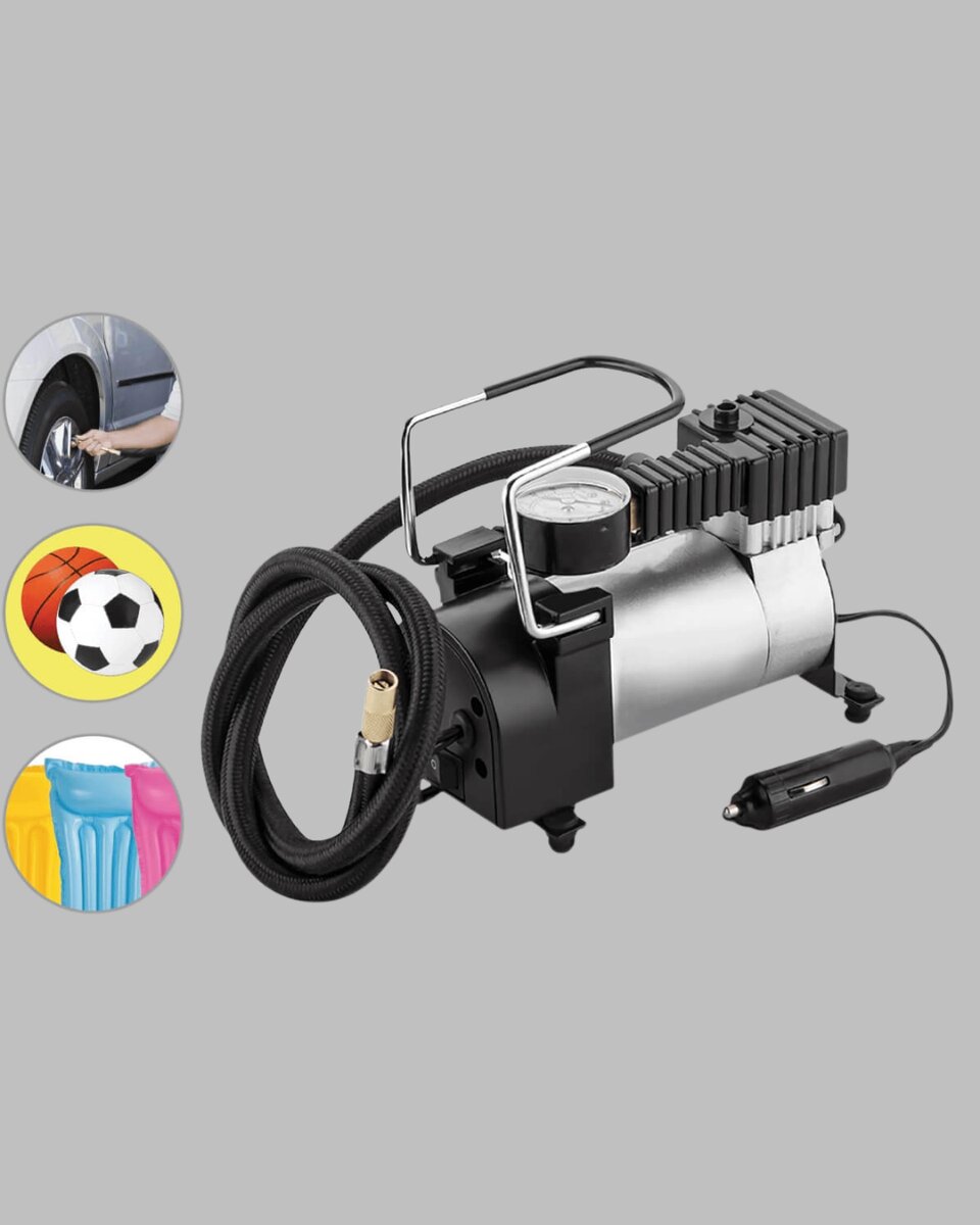DC 12V Metal Hava Kompresörü Araç Lastik Şişirme 35L/Dk DC 12V Metal Hava Kompresörü Araç Lastik Şişirme 35L/Dk