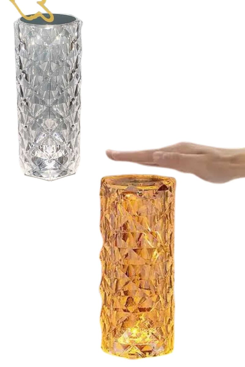 Masa ve Gece Lambası Şık ve Dayanıklı Sensörlü Şarjlı Kristal Lamba Masa ve Gece Lambası Şık ve Dayanıklı Sensörlü Şarjlı Kristal Lamba