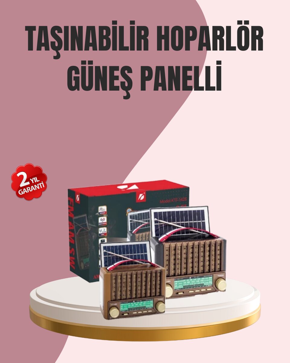 Solar Panel Şarjlı Taşınabilir Radyo Bluetooth Hoparlör Müzik Kutusu Solar Panel Şarjlı Taşınabilir Radyo Bluetooth Hoparlör Müzik Kutusu