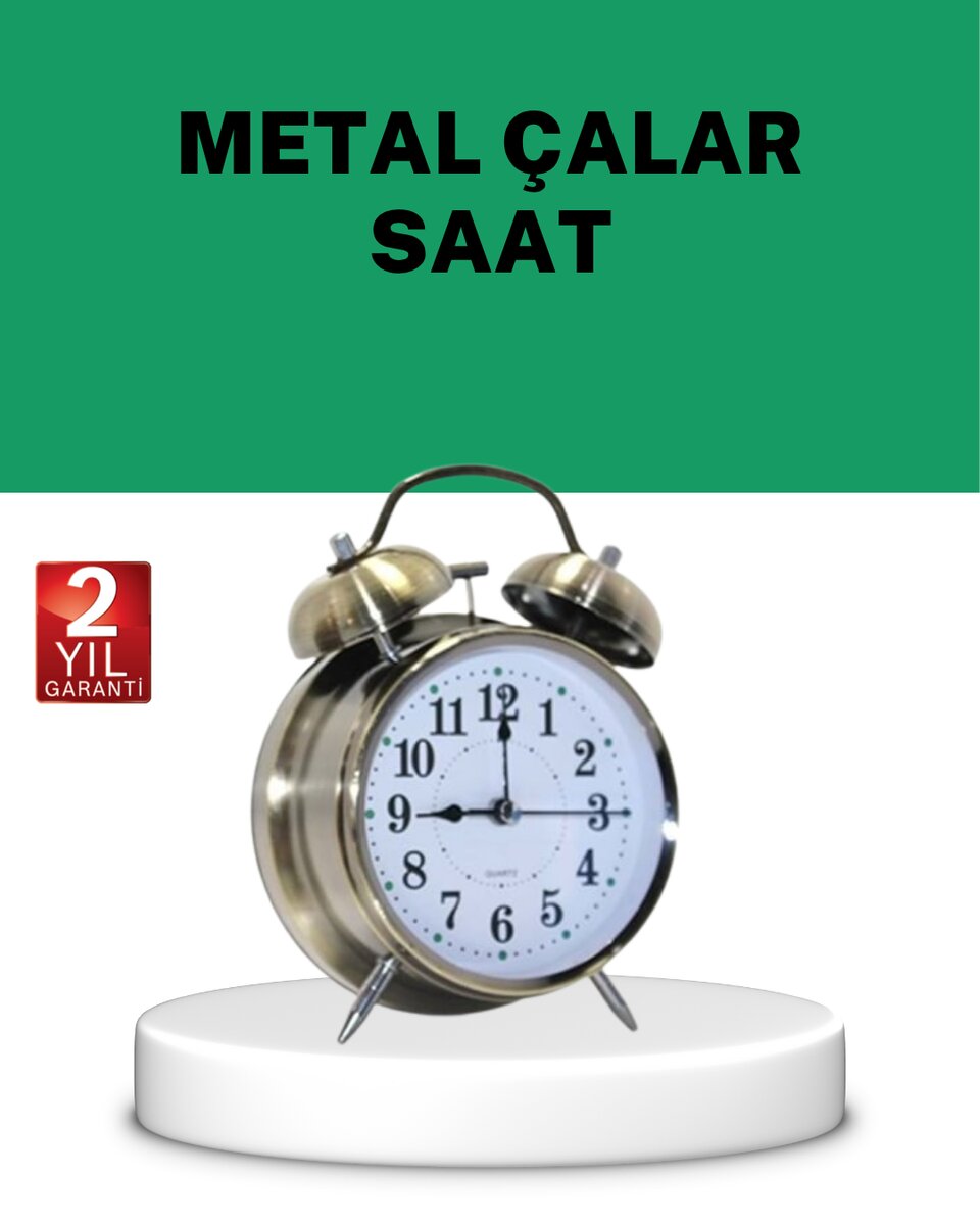 Gümüş Renkli Sessiz Işıklı Dekoratif Masa Üstü Çalar Saat Alarmlı Gümüş Renkli Sessiz Işıklı Dekoratif Masa Üstü Çalar Saat Alarmlı