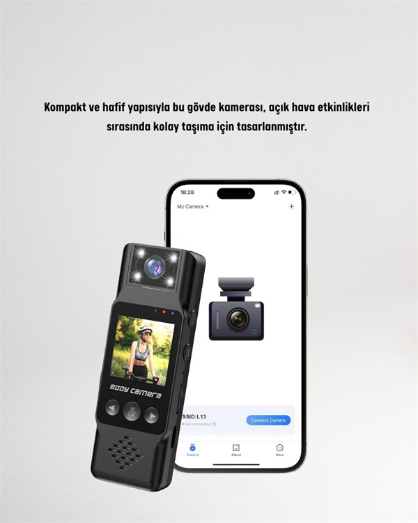 Kablosuz WiFi Bağlantılı Full HD Mini Kamera – Döngüsel Kayıt ve Hareket Algılama Özellikli Kablosuz WiFi Bağlantılı Full HD Mini Kamera – Döngüsel Kayıt ve Hareket Algılama Özellikli