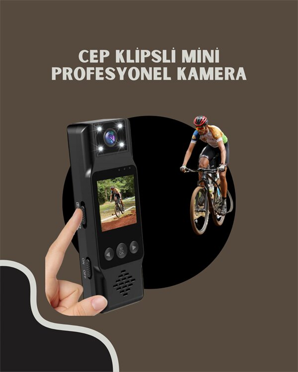 WiFi Özellikli Taşınabilir Kamera – 1.3” TFT Ekran, 3MP Fotoğraf, 128GB Kart Desteği