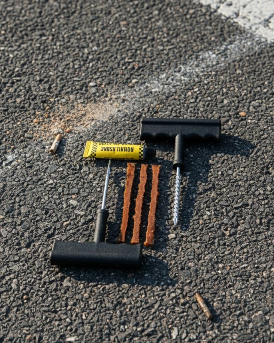 Otomobil Motosiklet Bisiklet İçin Güvenli Lastik Tamir Kiti Otomobil Motosiklet Bisiklet İçin Güvenli Lastik Tamir Kiti