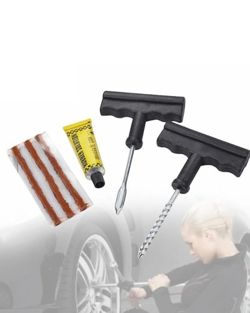 Otomobil Motosiklet Bisiklet İçin Güvenli Lastik Tamir Kiti Otomobil Motosiklet Bisiklet İçin Güvenli Lastik Tamir Kiti