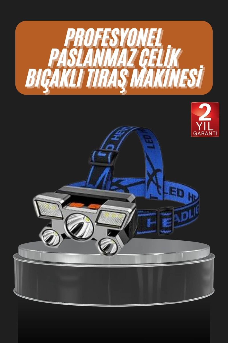 El Feneri Süper Kafa Lambası 4 Modlu 5 Led Kafa Feneri El Feneri Süper Kafa Lambası 4 Modlu 5 Led Kafa Feneri