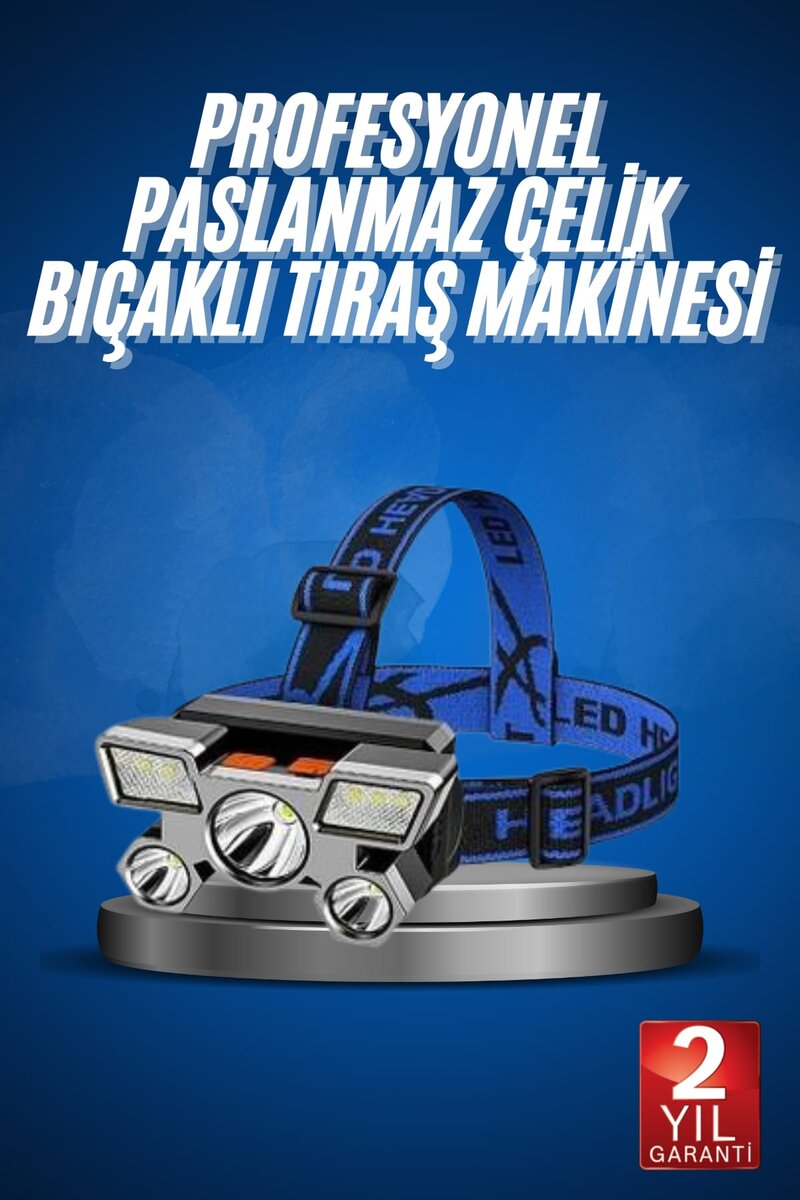 5 LED Far Şarj Edilebilir Güçlü Kafa Lambası Kamp Lambası 4 Modlu 5 LED Far Şarj Edilebilir Güçlü Kafa Lambası Kamp Lambası 4 Modlu