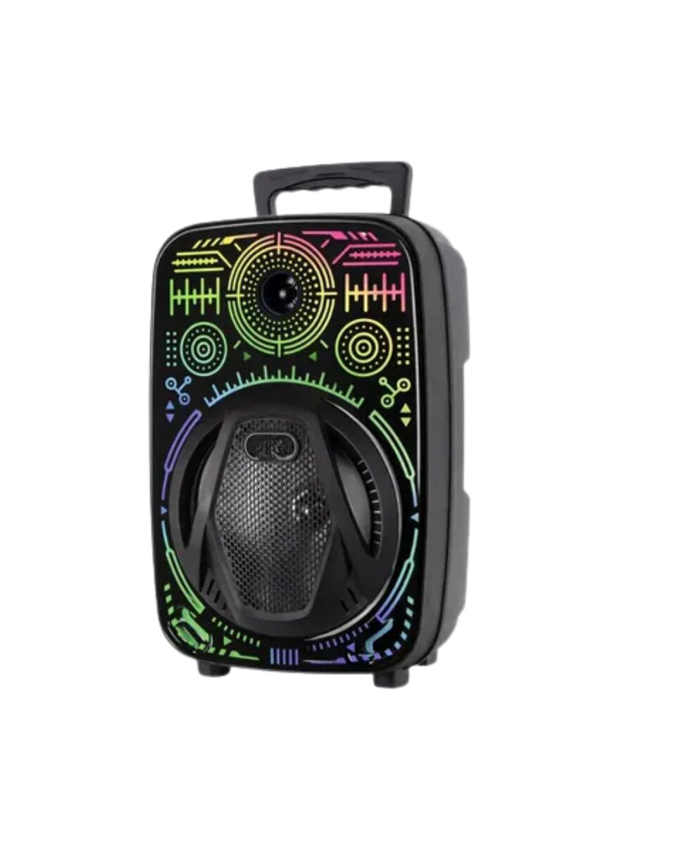 Karaoke Hoparlör RGB LED Işıklı USB FM Radyo Destekli Taşınabilir Speaker Karaoke Hoparlör RGB LED Işıklı USB FM Radyo Destekli Taşınabilir Speaker
