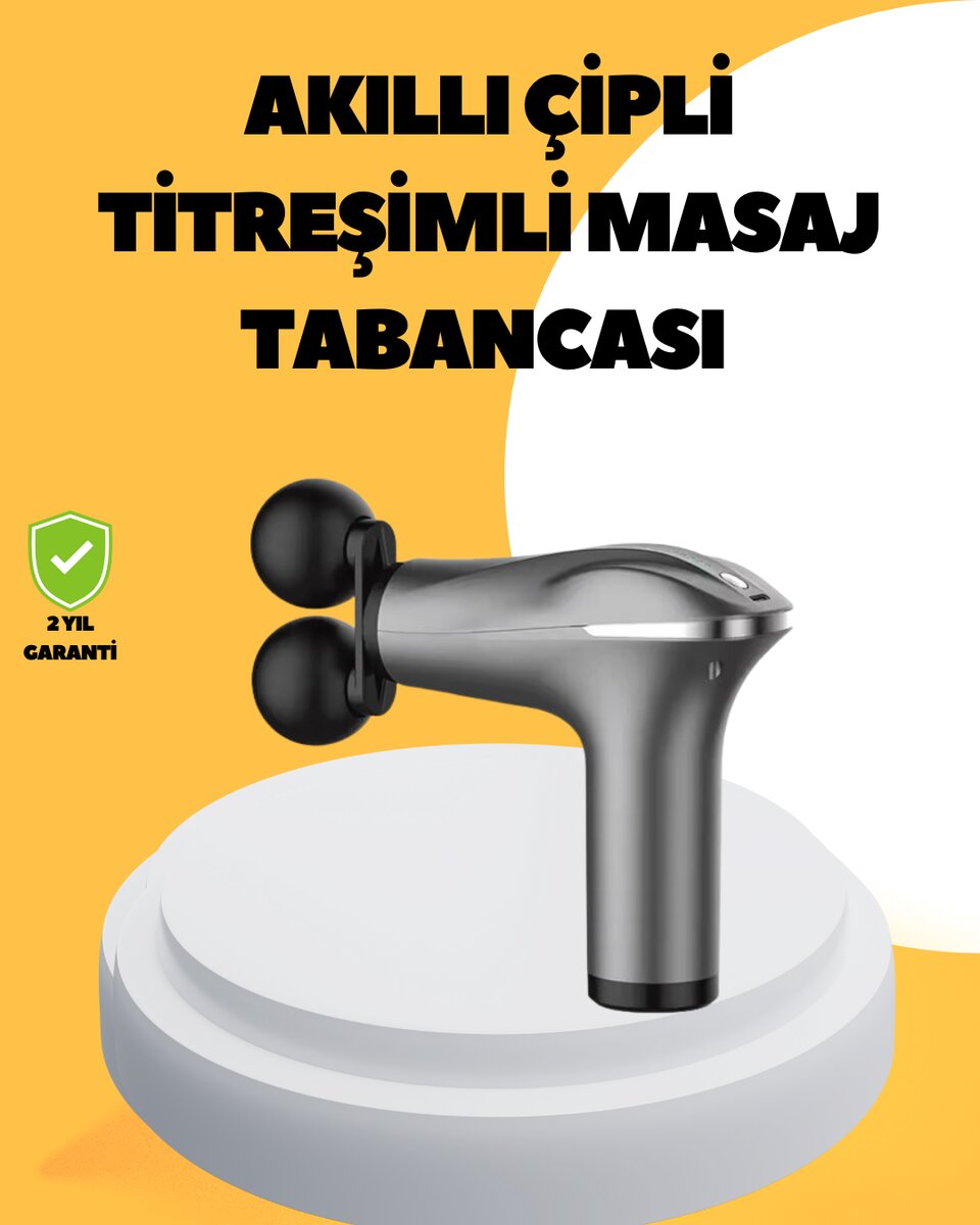 Şarjlı 4 Başlıklı Titreşimli Masaj Aleti Derin Kas Masajı Sporcu Destekli Şarjlı 4 Başlıklı Titreşimli Masaj Aleti Derin Kas Masajı Sporcu Destekli