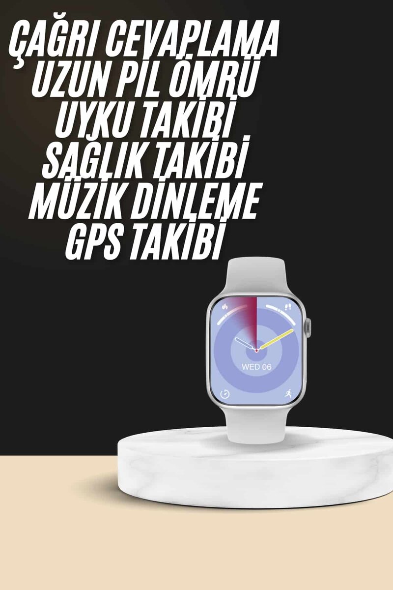 Akıllı Saat Kulaklık Hediyeli Uyku ve Sağlık Takibi Yapabilen Uzun Ömürlü Akıllı Saat Kulaklık Hediyeli Uyku ve Sağlık Takibi Yapabilen Uzun Ömürlü