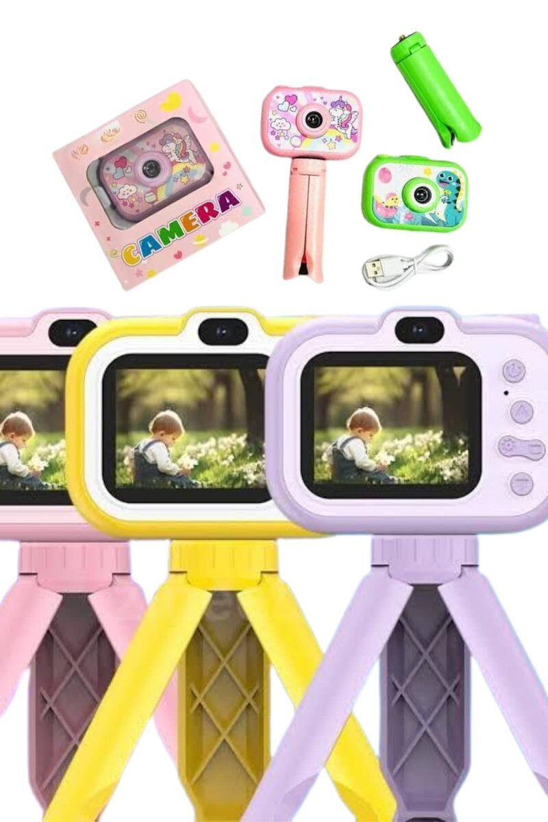 Çocuk Için Eğitici Video Kamera Ayaklı Mini Fotoğraf Makinesi Çocuk Için Eğitici Video Kamera Ayaklı Mini Fotoğraf Makinesi