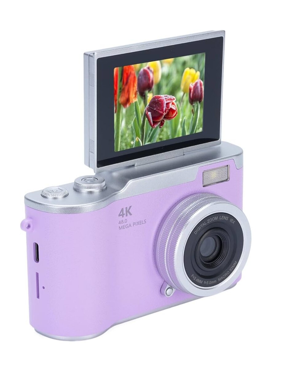 4K Dijital Kamera 48 MP Flip Ekran Vlog ve Fotoğraf Makinesi 4K Dijital Kamera 48 MP Flip Ekran Vlog ve Fotoğraf Makinesi