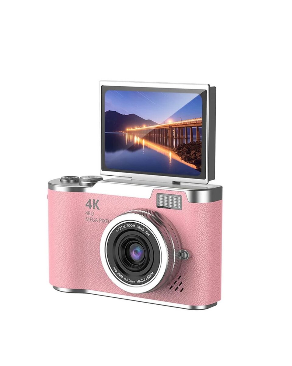 Sosyal Medya İçerik Kamera 48 MP HD Video Flip Ekranlı Dijital Kamera Sosyal Medya İçerik Kamera 48 MP HD Video Flip Ekranlı Dijital Kamera