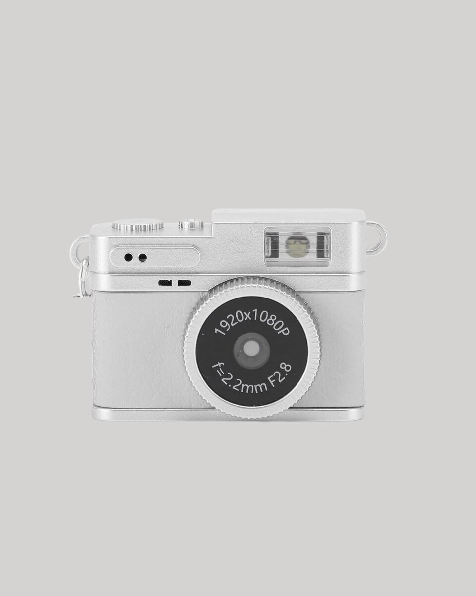 Kompakt Mini Kamera Retro Tasarım 128GB Hafıza 1080P Video