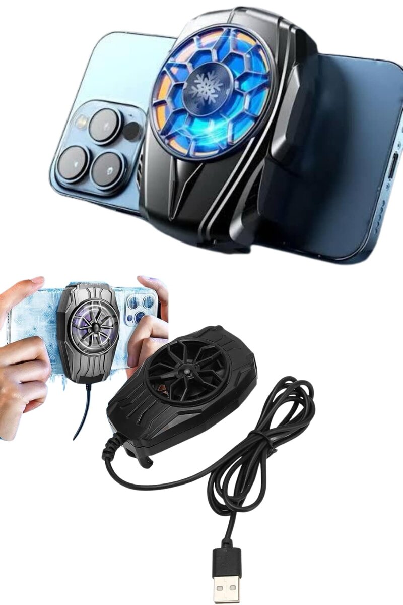 Telefon Soğutucu Fan Güçlü Motor Radyatör Cep Telefon Soğutma Telefon Soğutucu Fan Güçlü Motor Radyatör Cep Telefon Soğutma